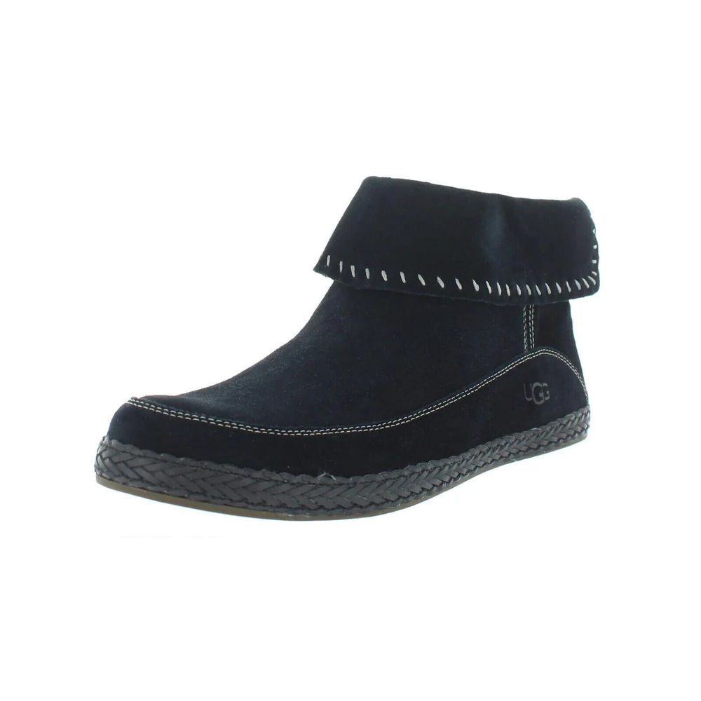 UGG Women's Suede Varney Moccasin Ankle Fashion Boot Booties 5.5 5 1/2